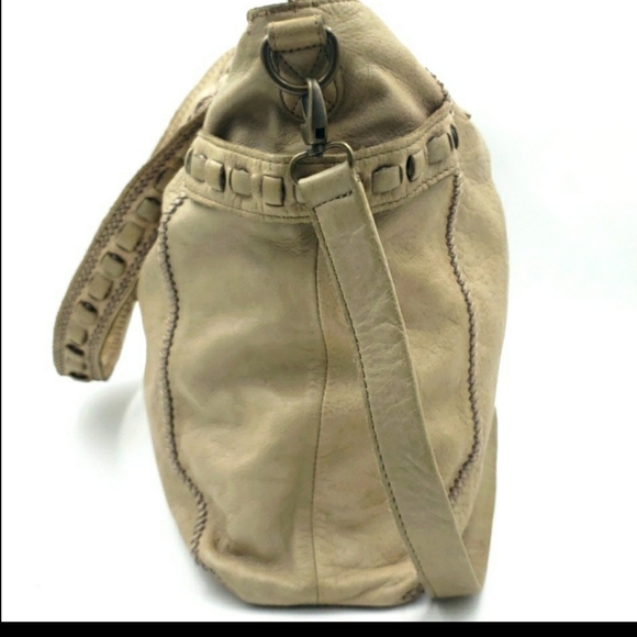 LIEBESKIND Berlin Leather Tote Hobo Crossbody Purse - Picture 5 of 11